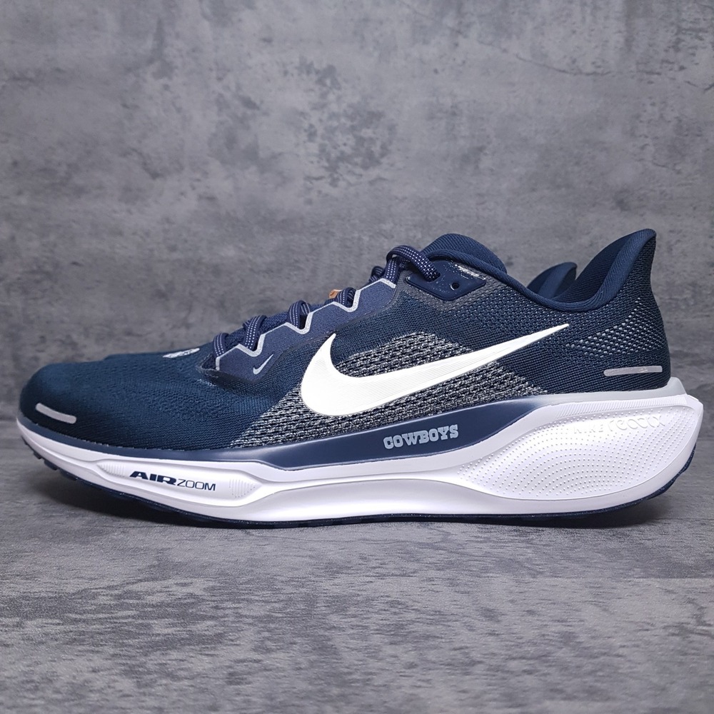 NIKE Zoom Pegasus 41 Dallas Cowboys Running Shoes Mens 8 Womens 9.5 Blue White
